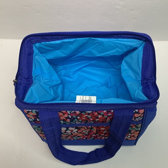 Igloo Insulated Collapsible Cooler Bag Blue Floral NWT - Picture 8 of 11
